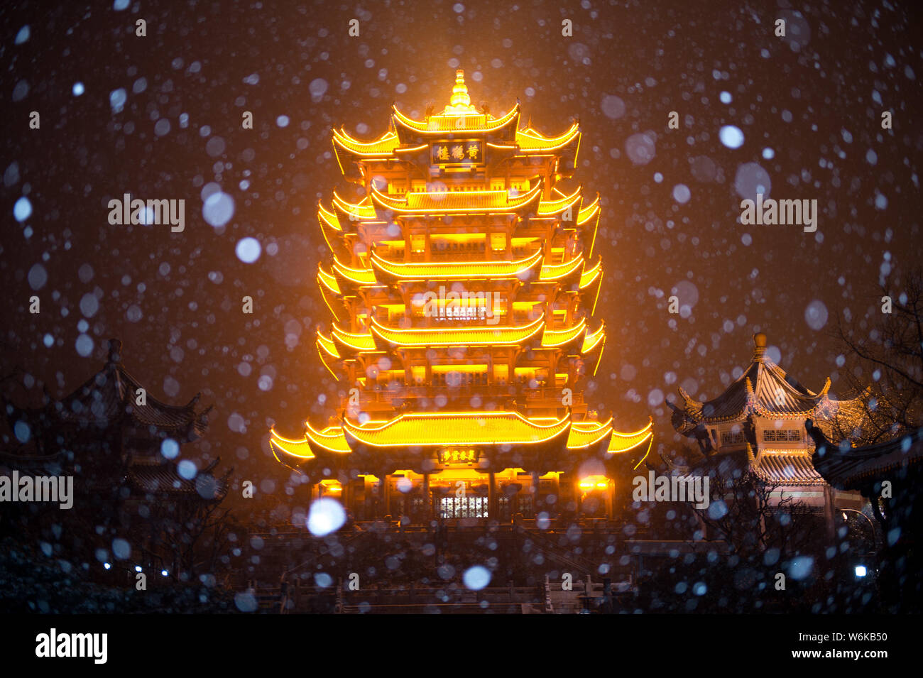 Yellow Crane Tower 黄鹤楼雪之景 6 号