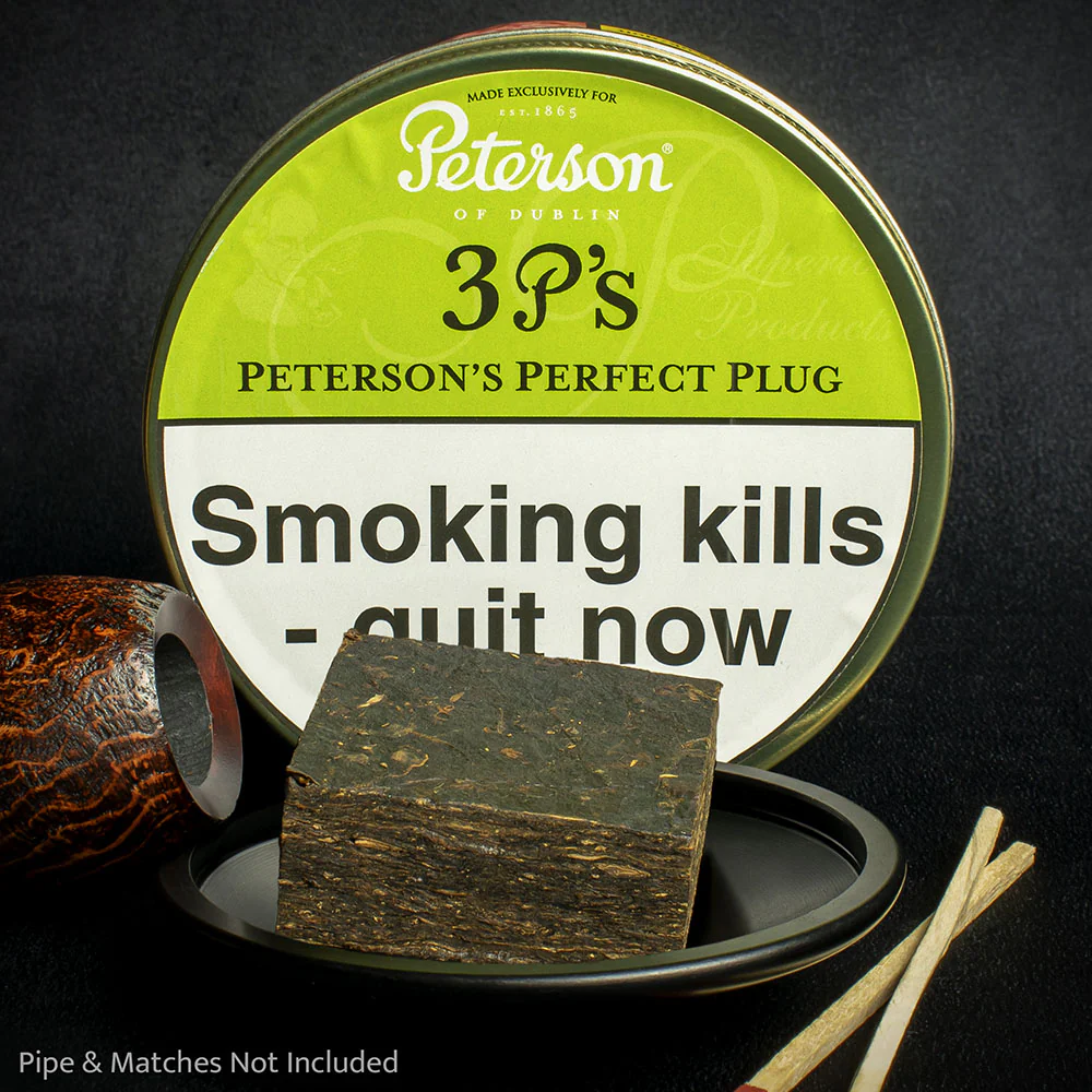 Peterson | 3P's (Perfect Plug) Pipe Tobacco - 50g Tin