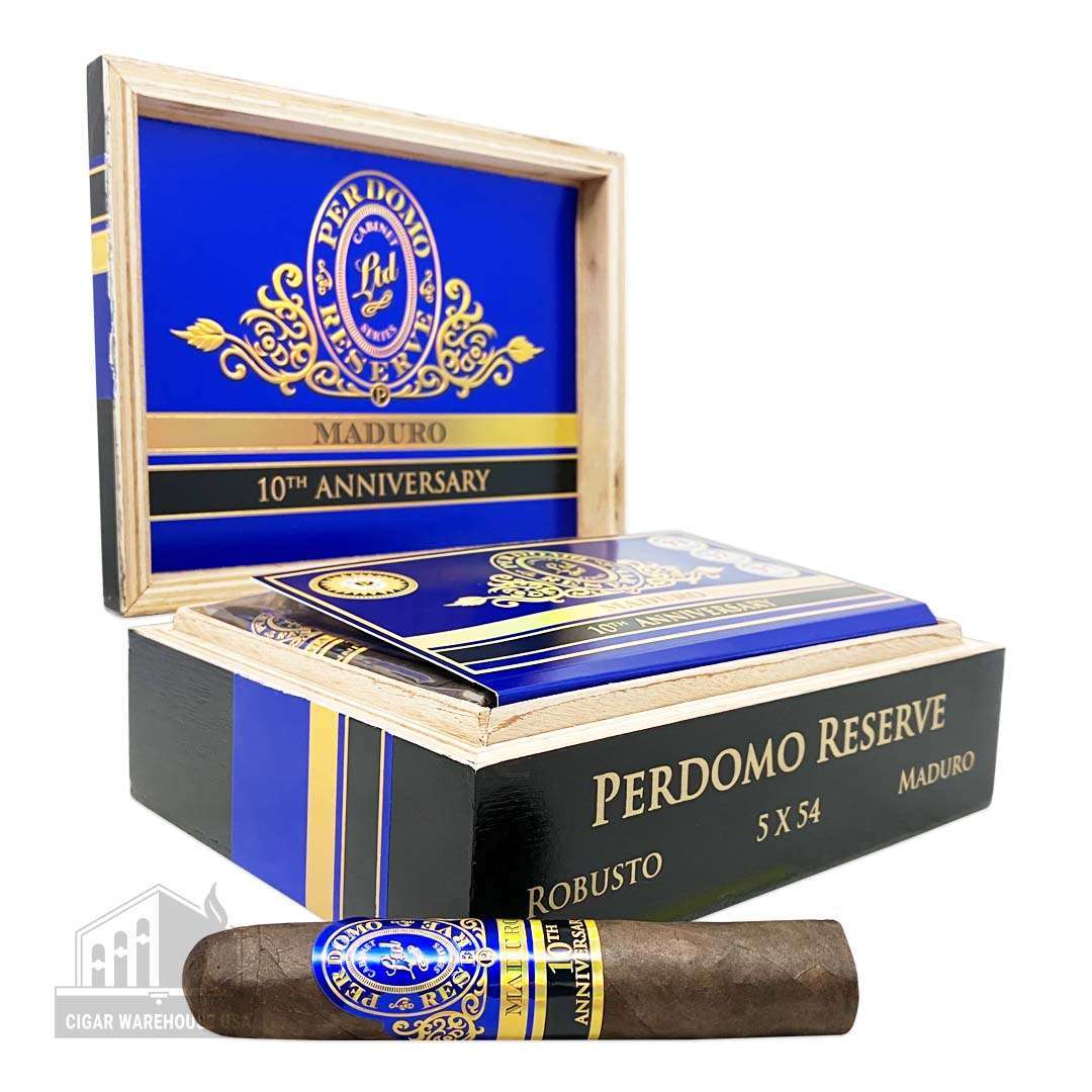 Perdomo Reserve 10th Anniversary Box-Pressed Maduro Robusto - Box ...