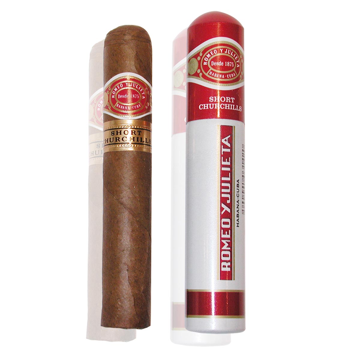 Romeo y Julieta Short Churchill in Tube / Single - Cigars Unlimited