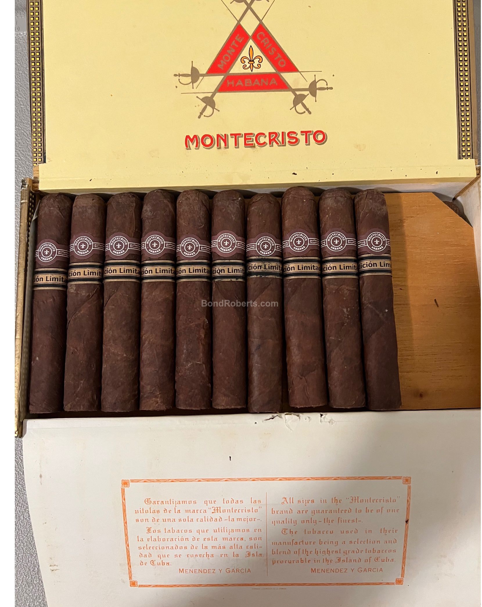 Montecristo Edición Limitada 2000 Robustos 蒙特克里斯托 2000 年度限量罗布图