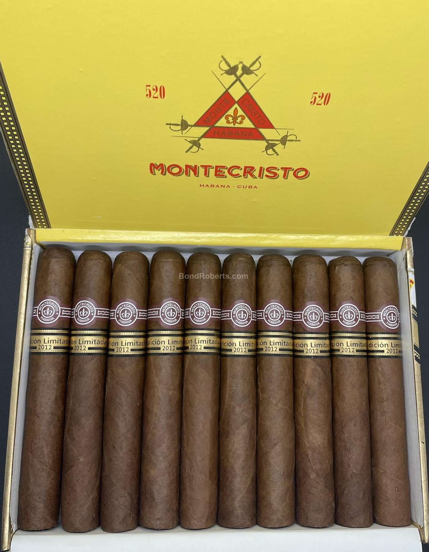 Montecristo Montecristo 520 Edición Limitada 2012 Dress Box of 10 ...