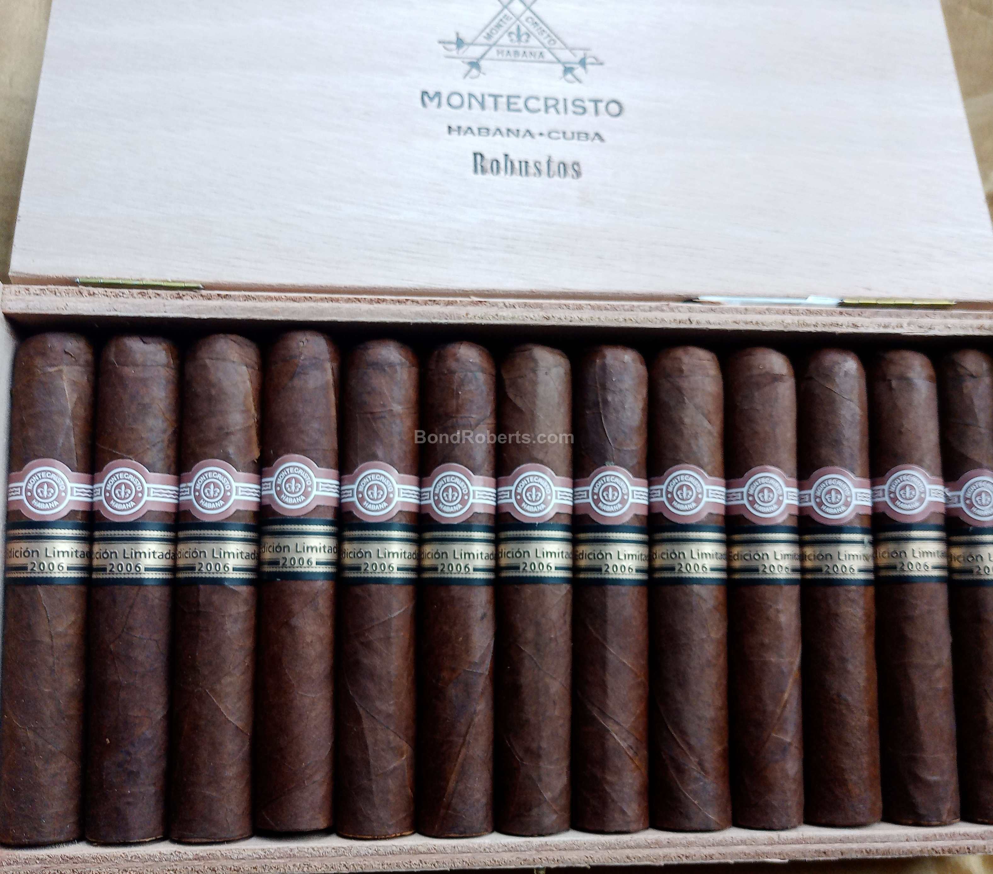 Montecristo Robusto Edición Limitada 2006 Semi Boite Nature Box of 25 ...
