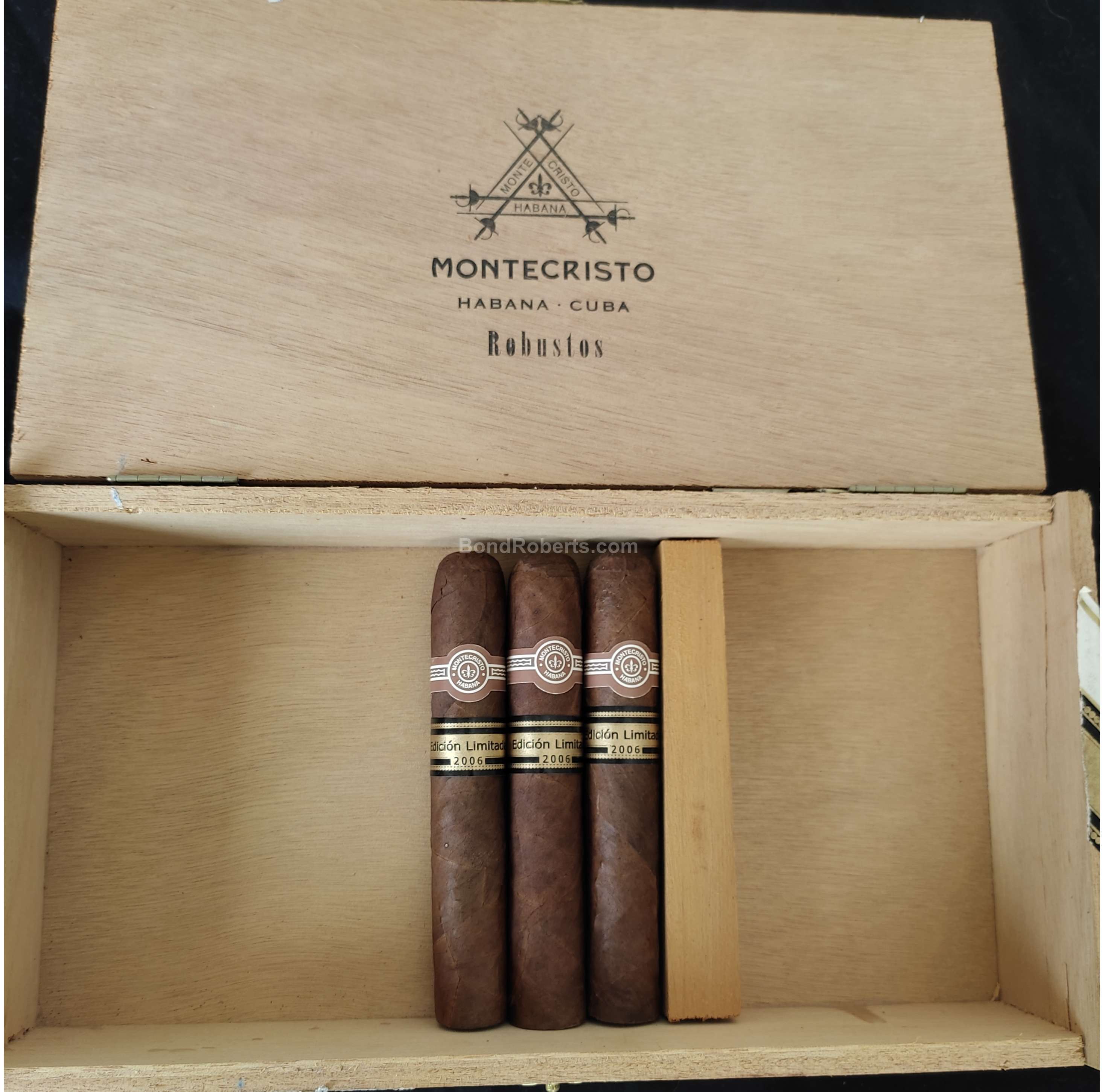 Montecristo Robusto Edición Limitada 2006 Semi Boite Nature Box of 25 ...