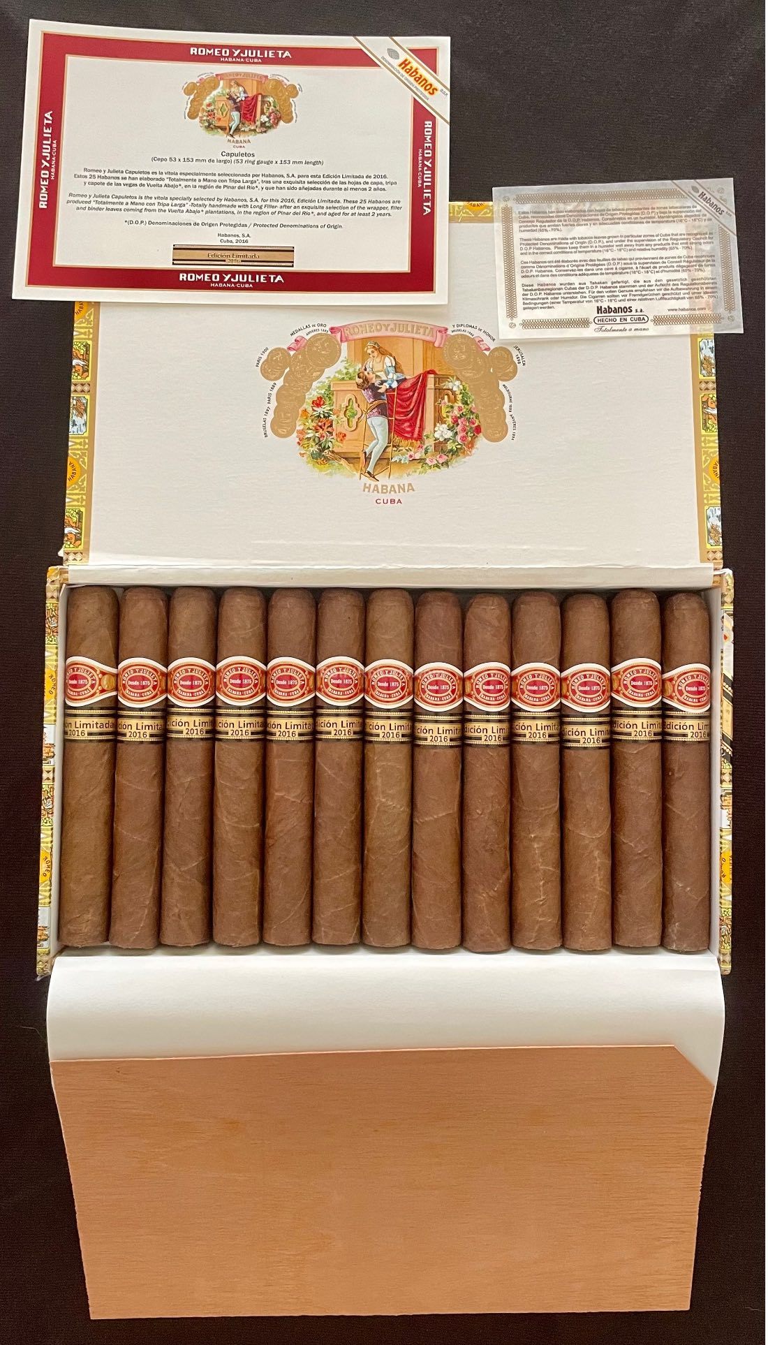 Romeo y Julieta Edición Limitada 2017 Capuletos 罗密欧与朱丽叶 2017 年度限量凯普莱特