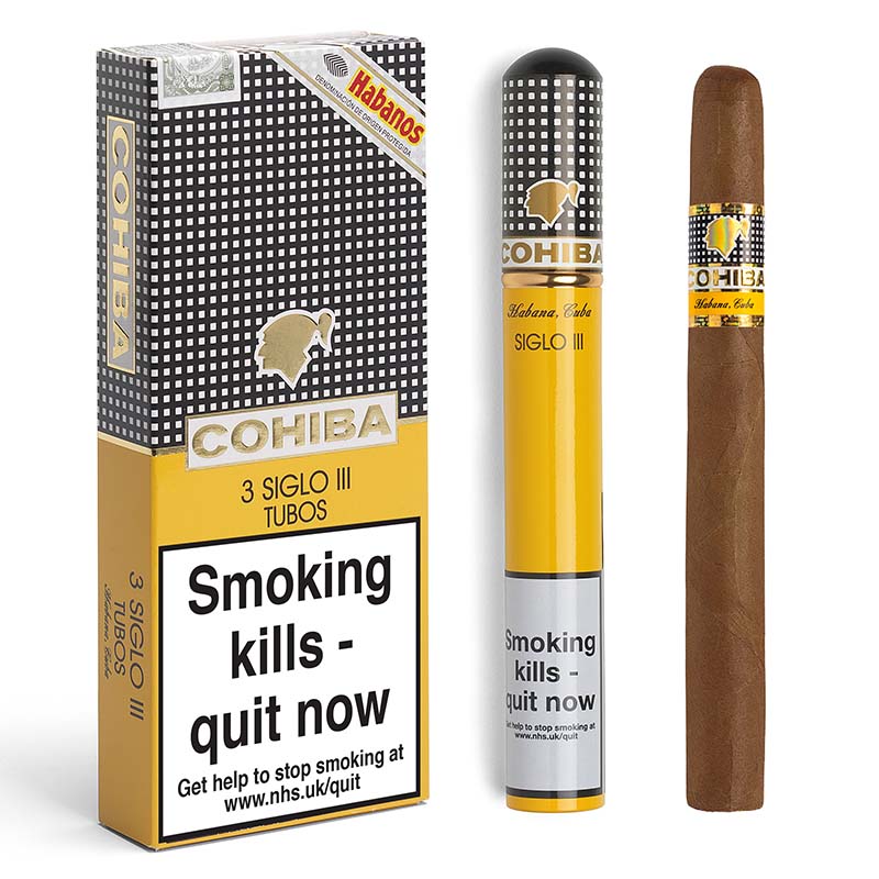 Cohiba Siglo III in Tube / Pack of 3 - Cigars Unlimited