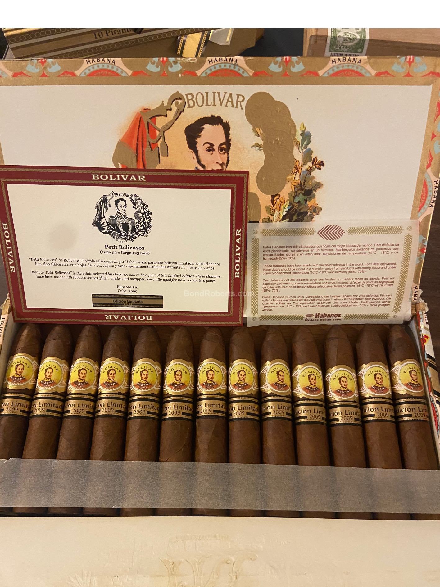 Bolívar Edición Limitada 2009 玻利瓦尔 2009 年度限量