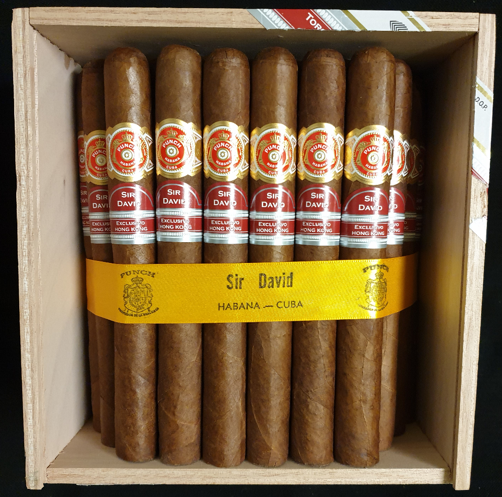 Punch Sir David Edición Regional Hong Kong Slide Lid Box of 50 cigars 2506