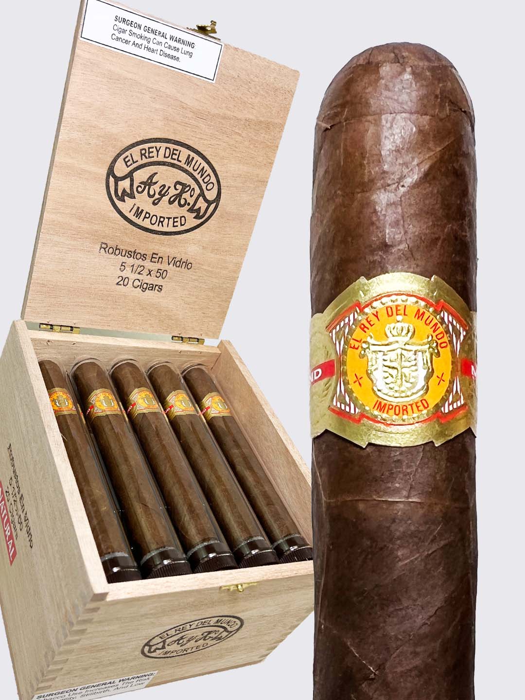 El Rey del Mundo Tubos 世界之王铝管装
