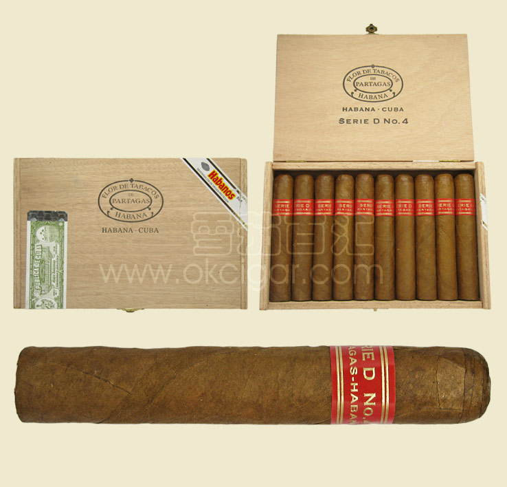帕塔加斯 D4雪茄 10支木盒装Partagas Serie D No.4-热销产品-雪茄百汇
