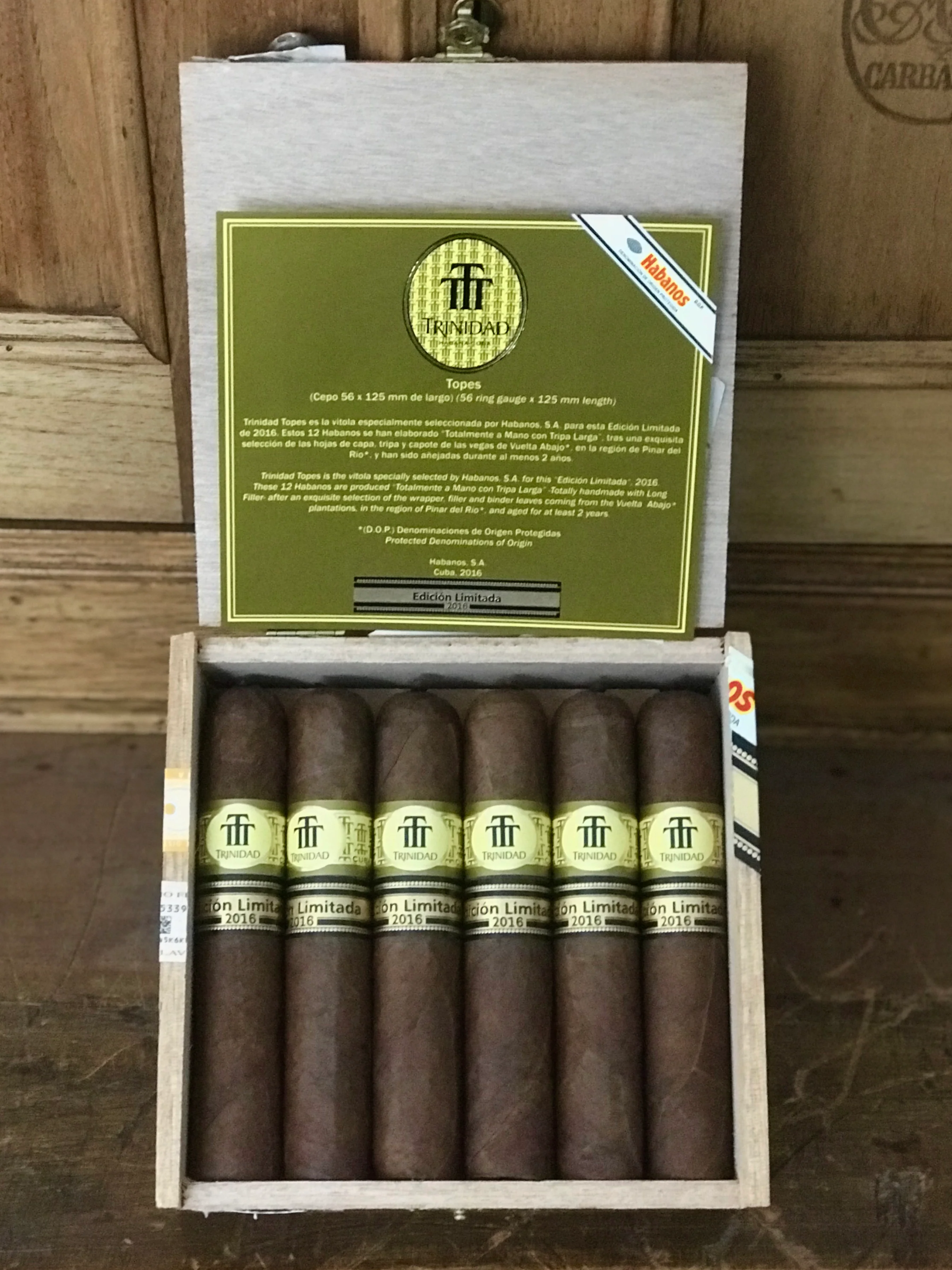 Trinidad 特立尼达 2003年度限量版 雪茄资料