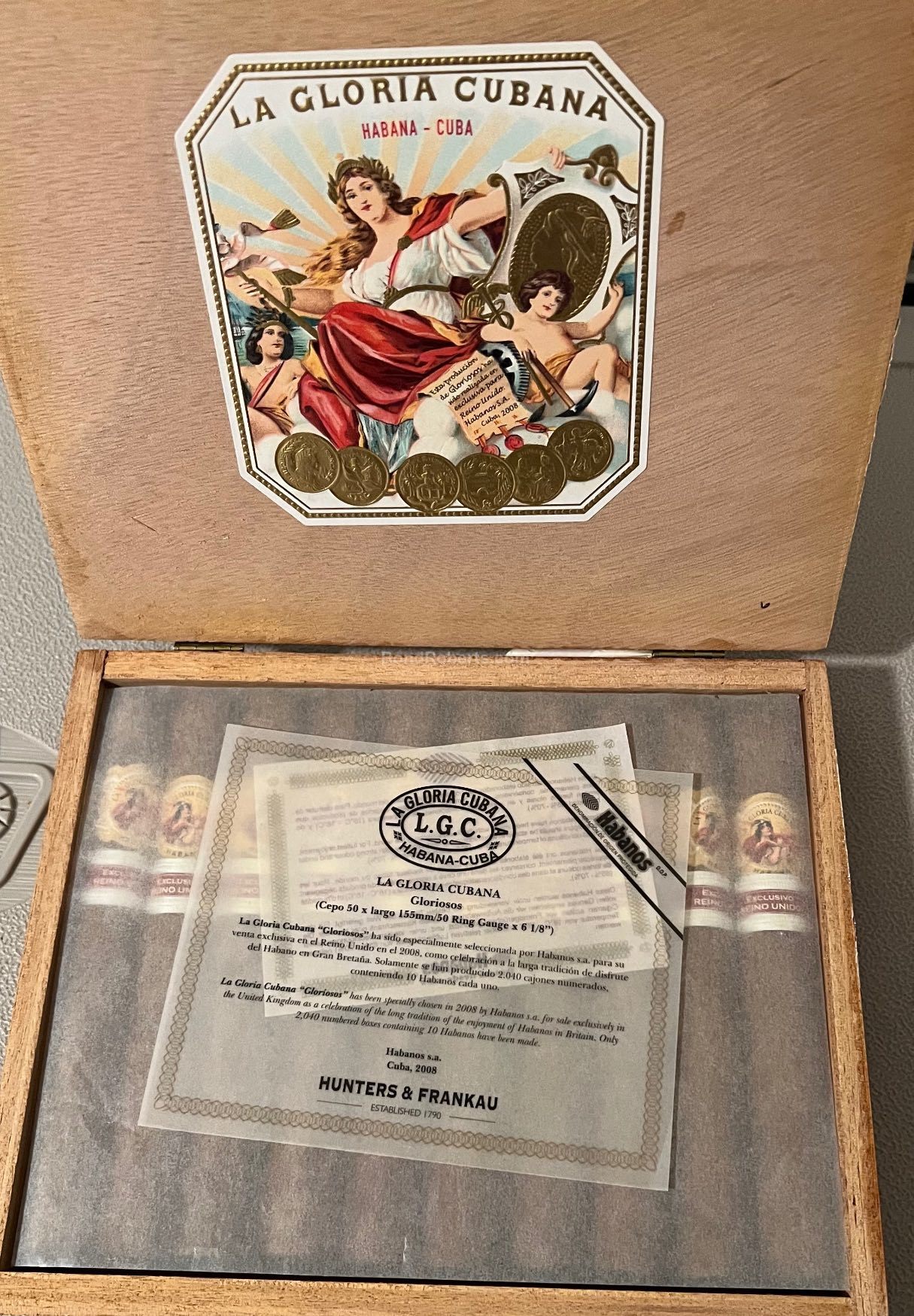 La Gloria Cubana Glorioso Edición Regional Reino Unido 2008 古巴荣耀 辉煌 英国地区版2008