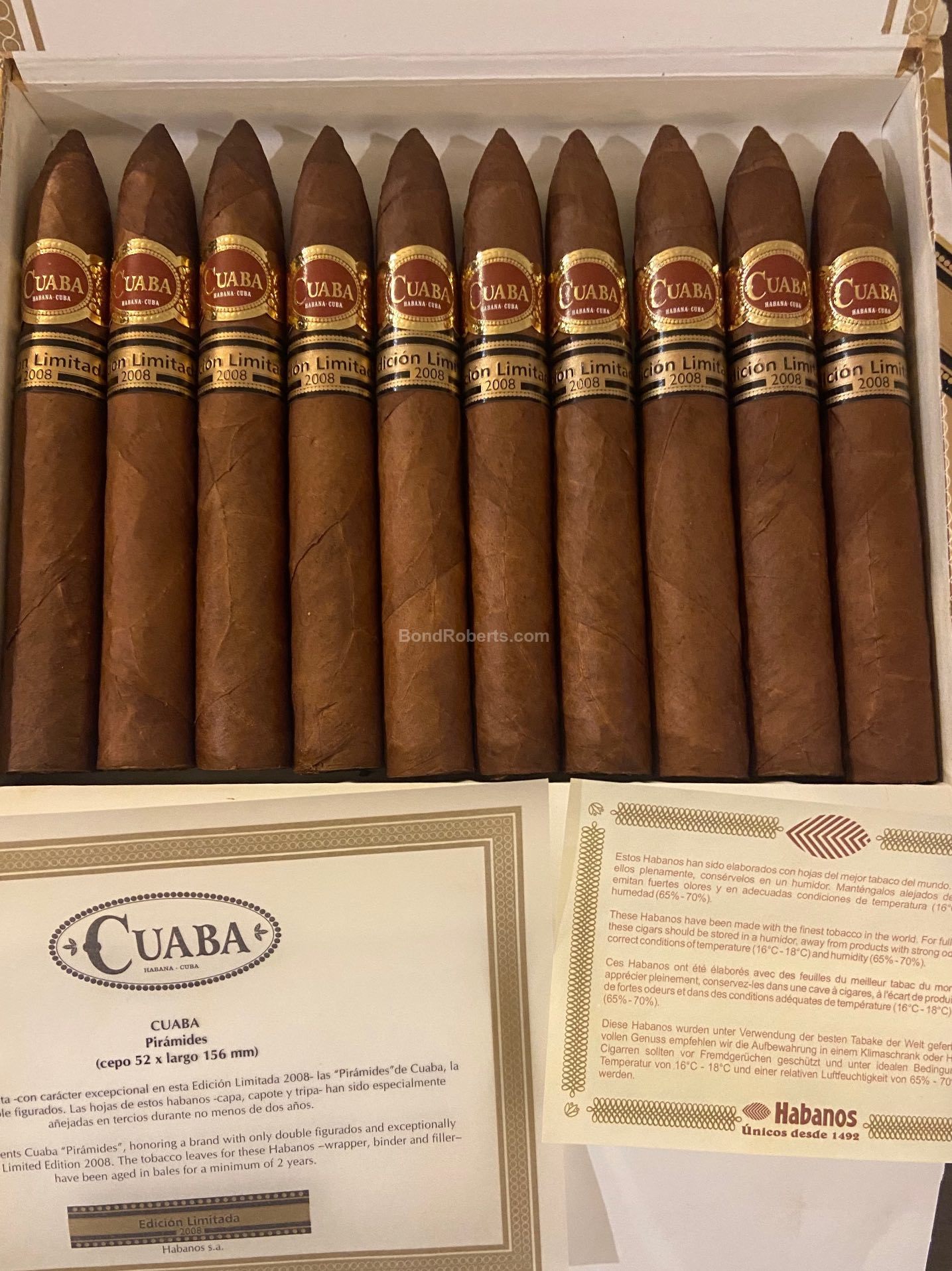 Cuaba 库阿巴 2012年度限量版 雪茄资料