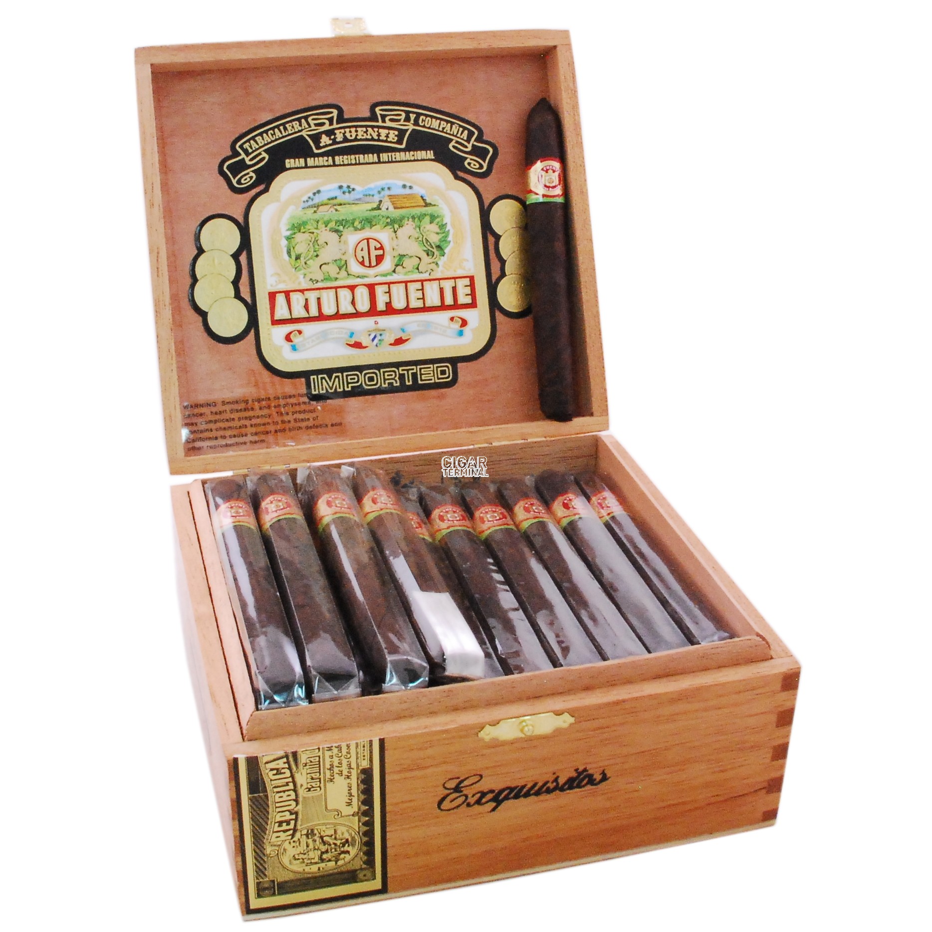 Arturo Fuente Exquisitos Maduro - 50 cigars - Arturo Fuente - Non-Cuban ...