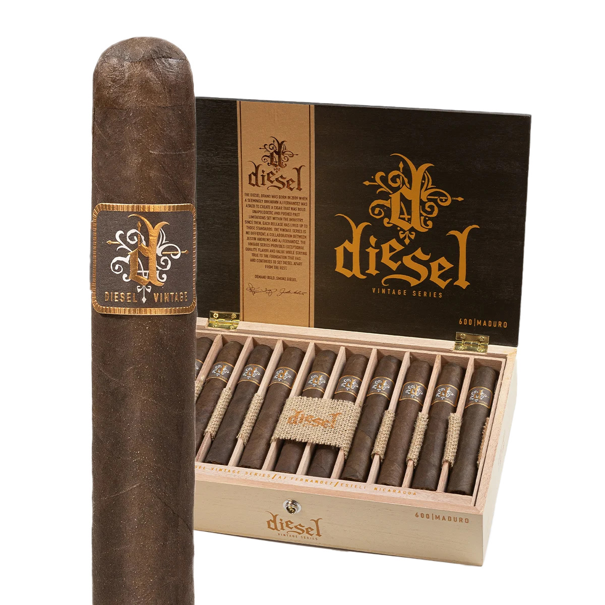 Diesel Vintage Series Maduro Toro (6x52 / 5 Pack)