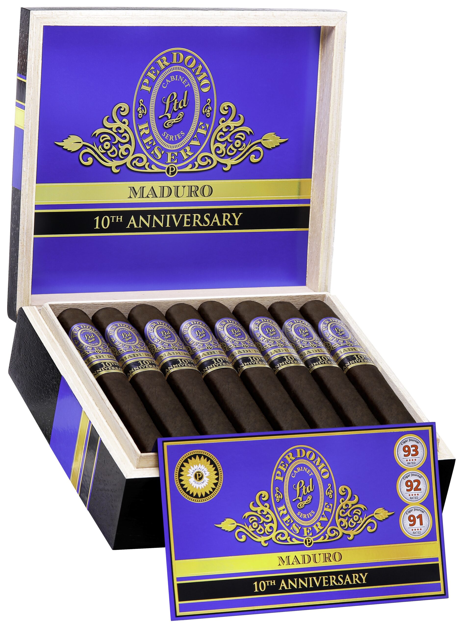 Perdomo Reserve 10th Anniversary Champagne Maduro Churchill 25ct ...