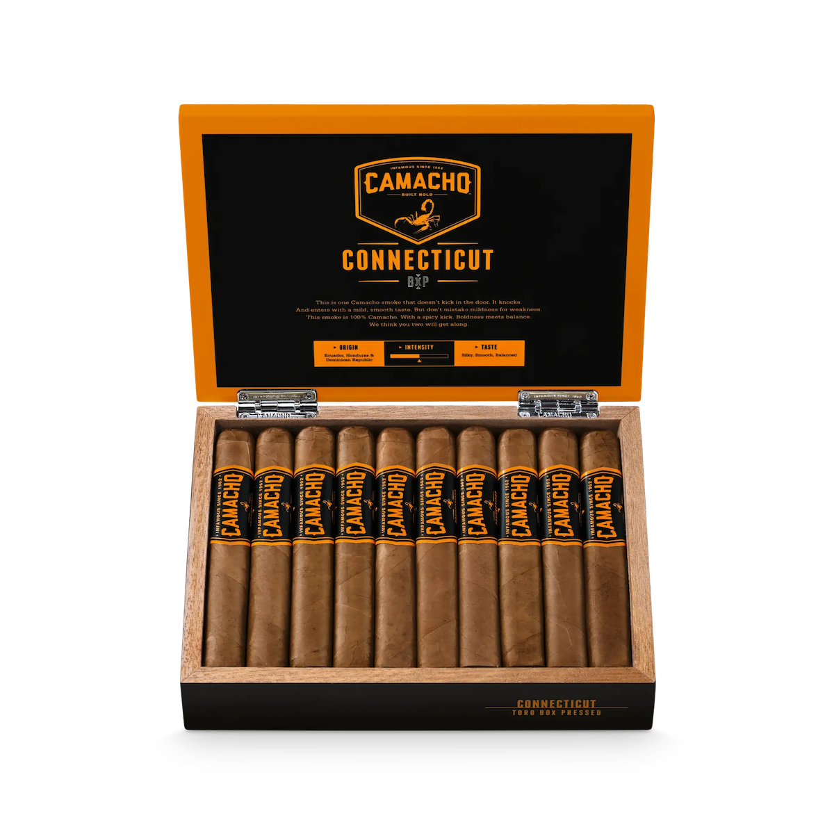 Camacho Connecticut Box-Pressed Toro Cigars