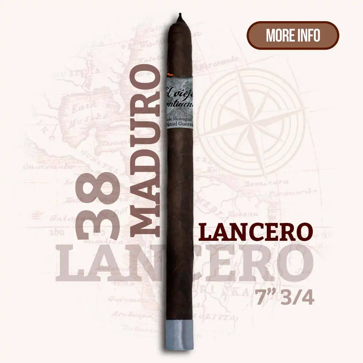 Continente Lancero Maduro - BM CIGAR - Premium Cigars & Lounge Bar