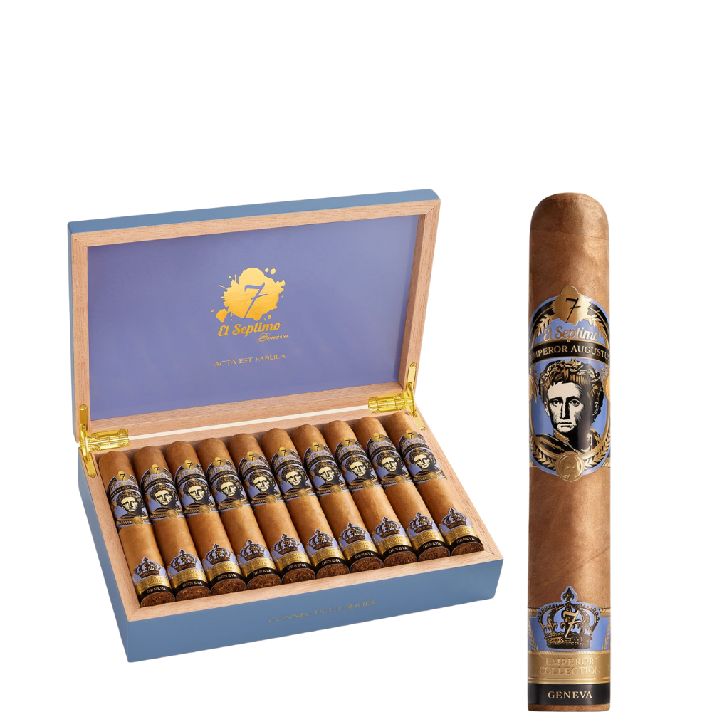 El Septimo Emperor Cigar Collection Augustus Connecticut Robusto 5 x 52 ...