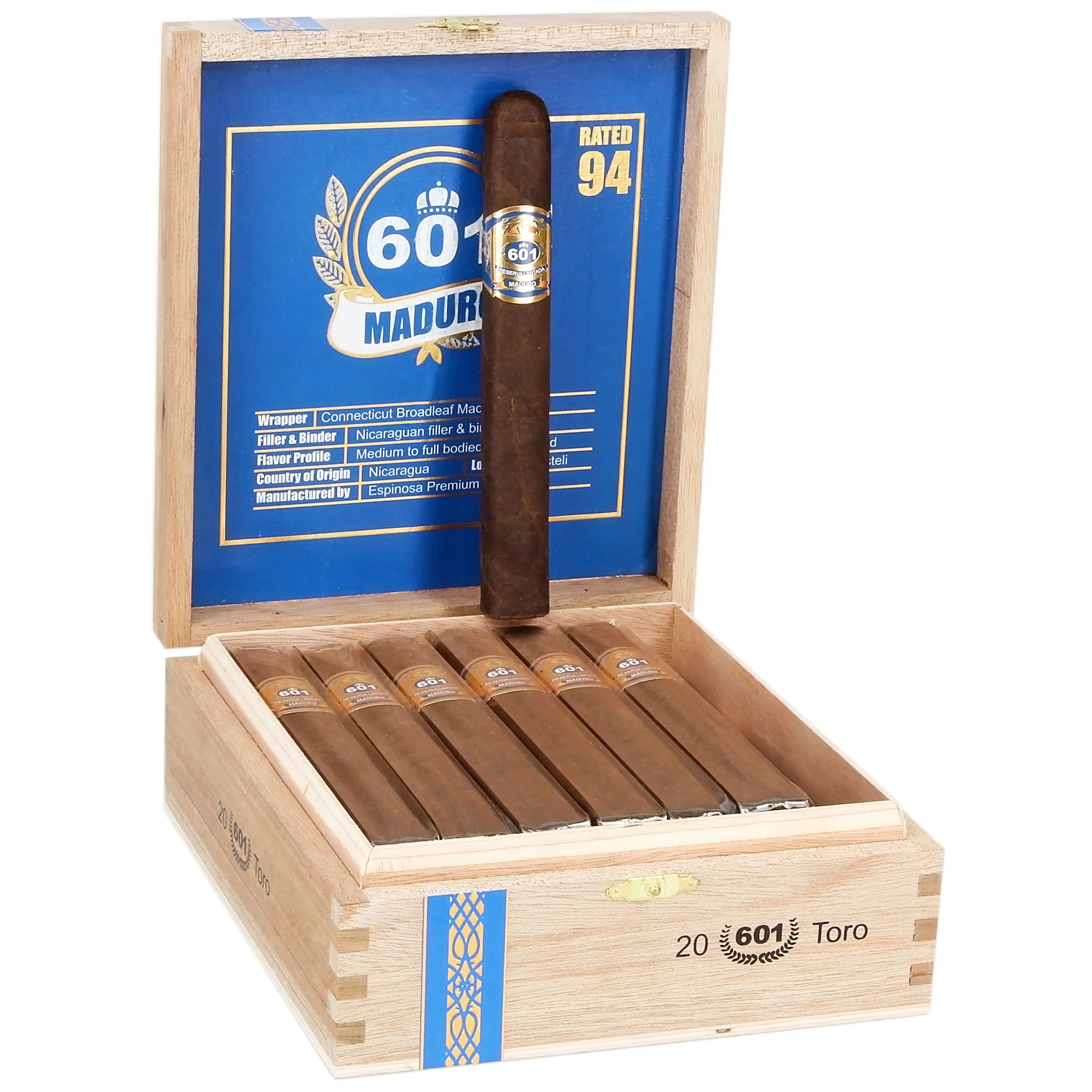 Espinosa 601 Blue Label Maduro Toro 埃斯皮诺萨 601 蓝标 马杜罗 托罗