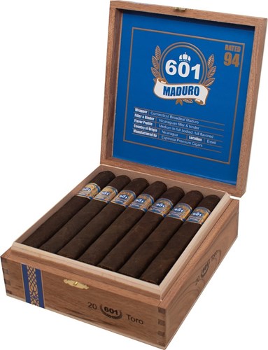 Buy Espinosa 601 Blue Label Maduro Toro Online at Small Batch Cigar ...