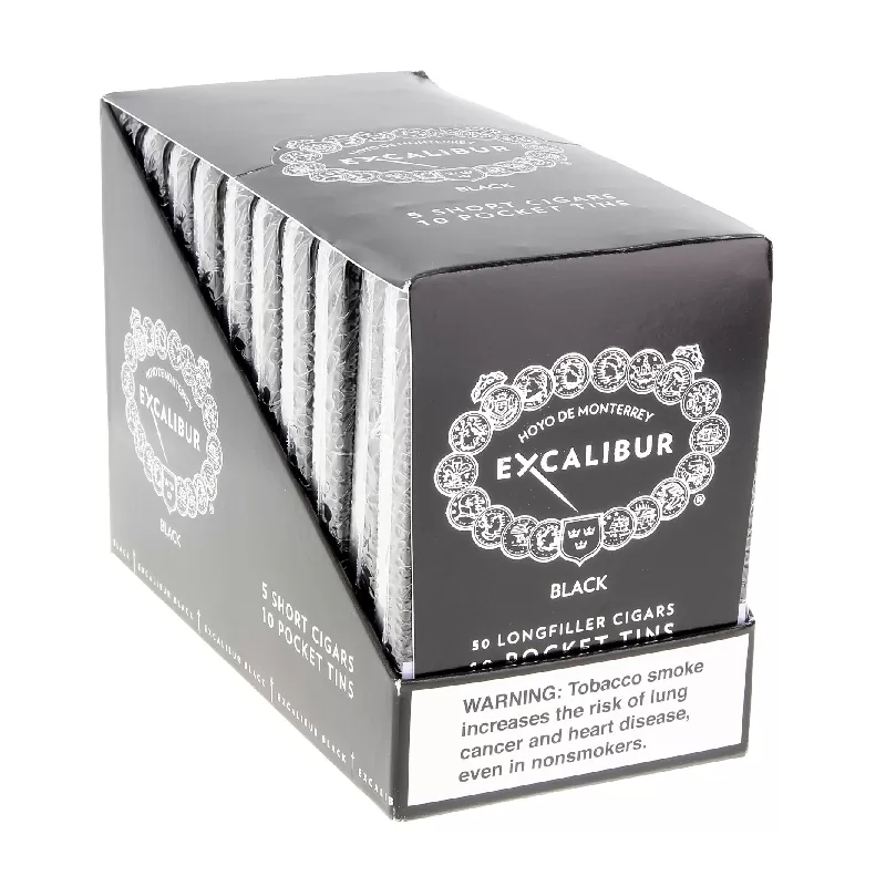 HOYO EXCALIBUR BLACK SHORTS 50 UNITS (5 TINS OF 10) | Gotham Distro