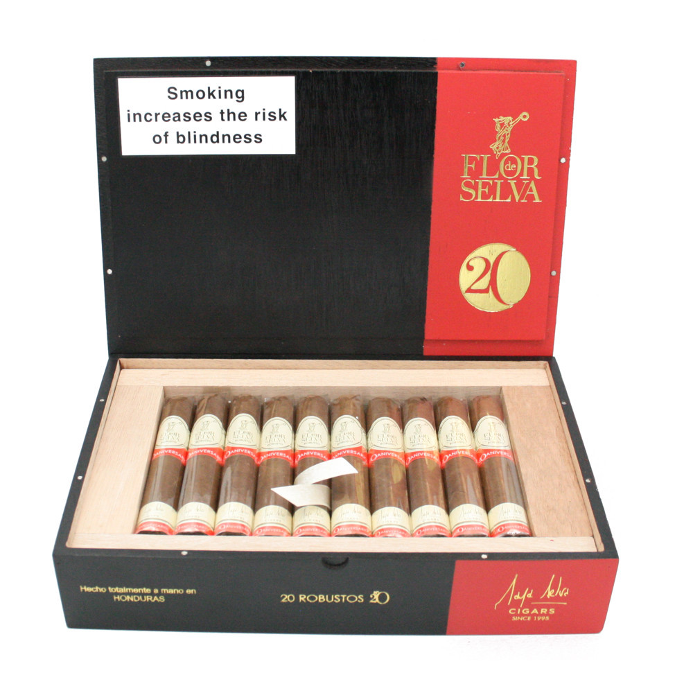 Flor De Selva - Aniversario No 20 - Robusto - Box of 20 Cigars - GQ ...