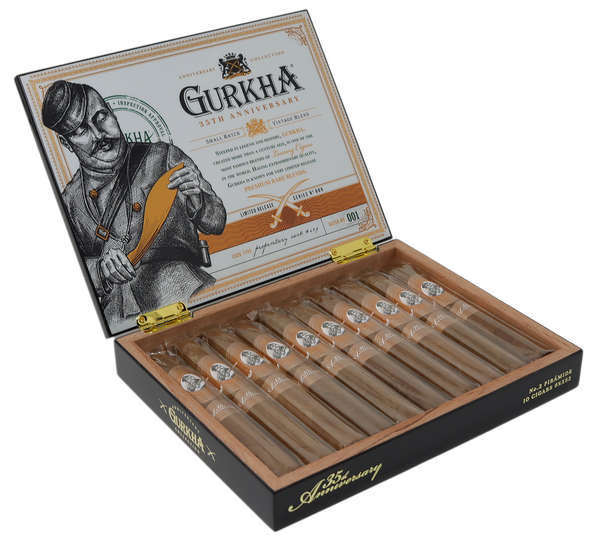 35th Anniversary Piramide - Gurkha Cigars | Smokingpipes