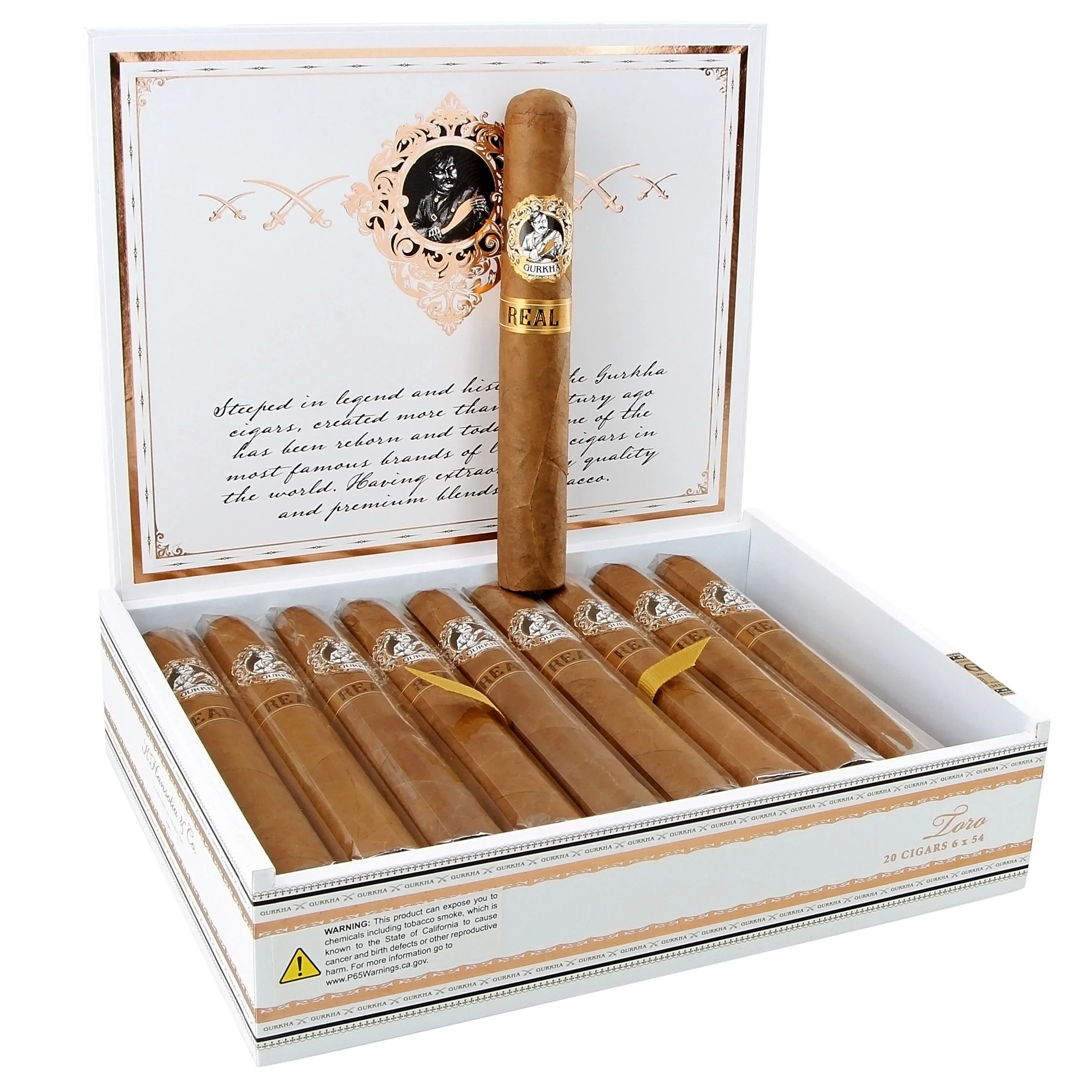 Gurkha Real Toro Cigars | Smooth Connecticut Shade Fine Cigar - Cigar Inc