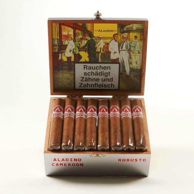 JRE Tobacco Aladino Cameroon Robusto im Cigarmaxx Shop kaufen.